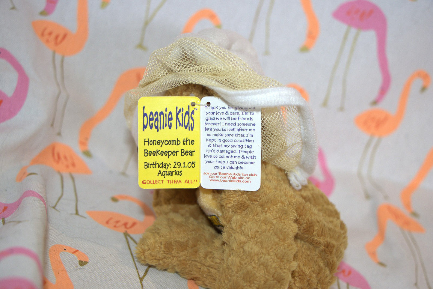 Honeycomb the Beekeeper Bear Beanie Kid 29th January 2005 Aquarius
