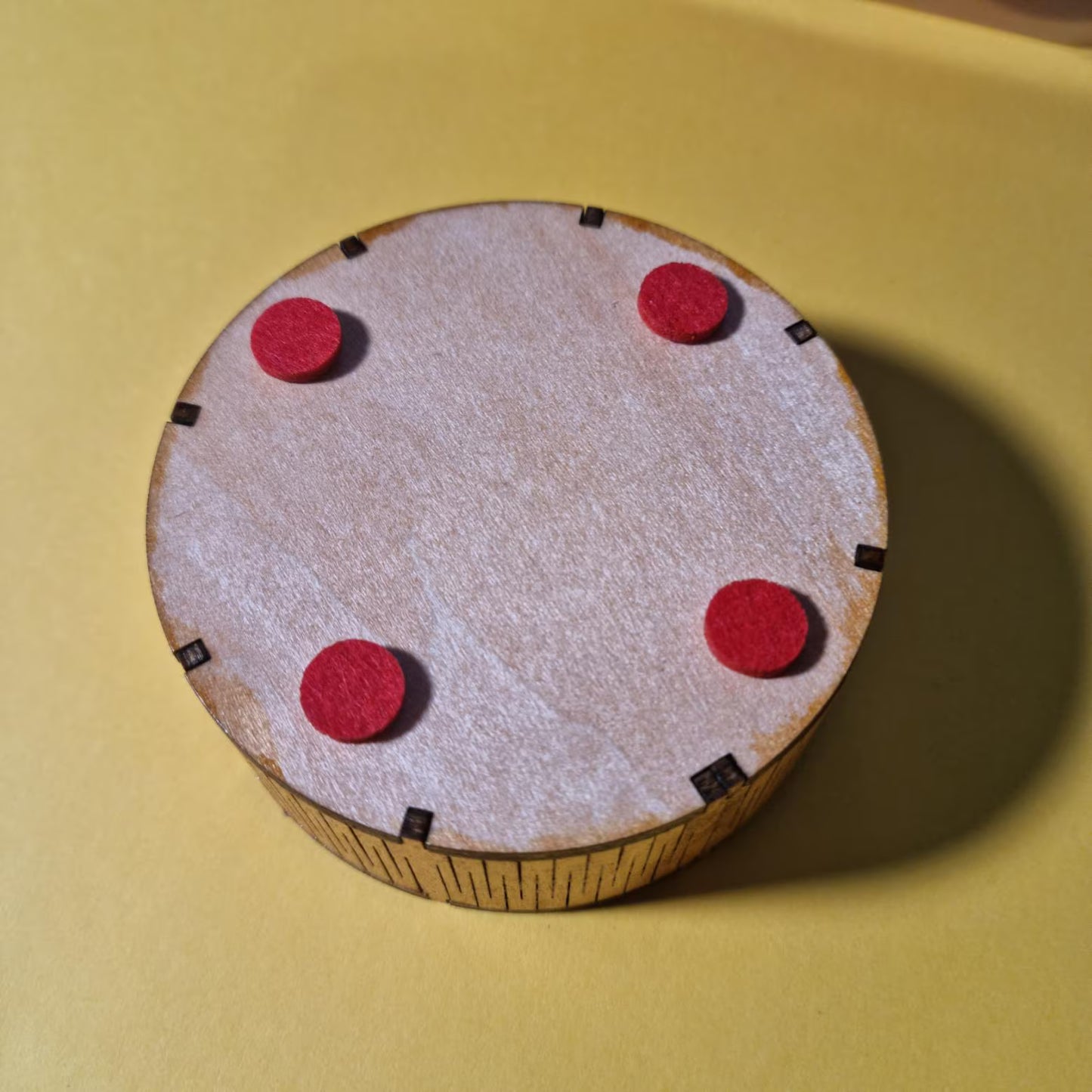 Trinket Jewellery Box Laser Cut And Hand Finished In Basswood And French Polish