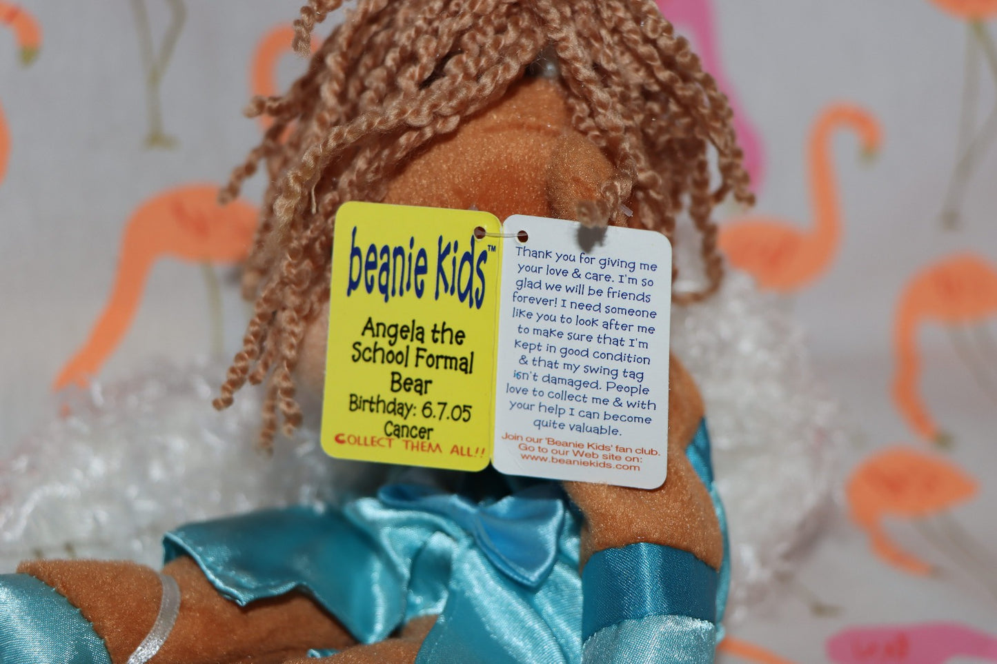 Angela The School Formal Bear Collectible Skansen Beanie Kid Excellent Condition