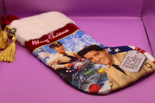 Elvis Presley Christmas Stocking GI Christmas