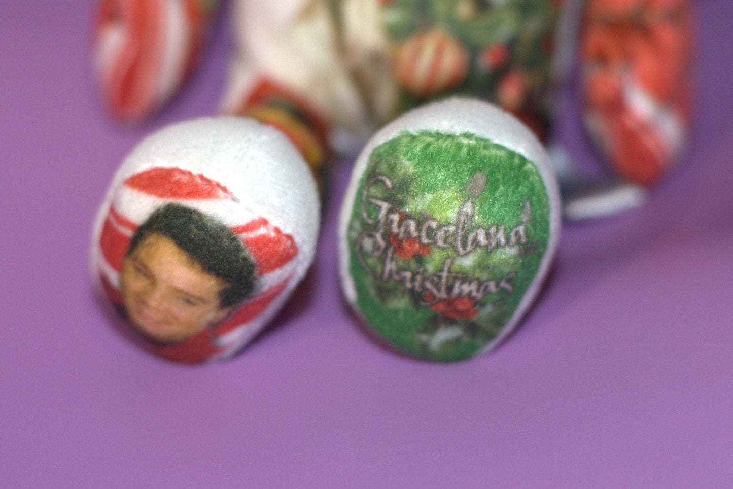 Elvis Presley Gracelands Xmas  Limited Treasures Beanie Bear Excellent Cond 23cm