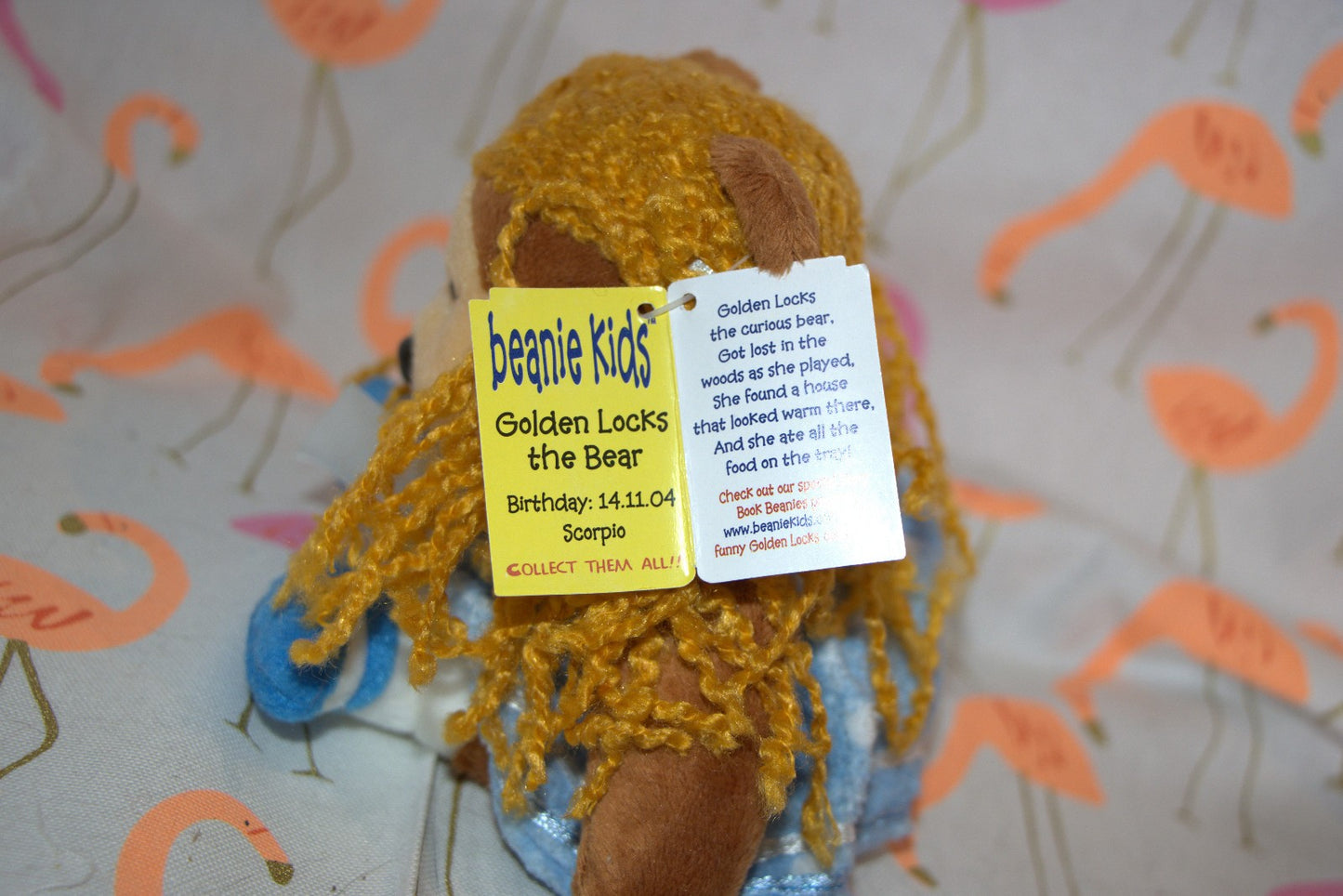 Golden Locks the Bear Beanie Kid 14th November 2004 Scorpio