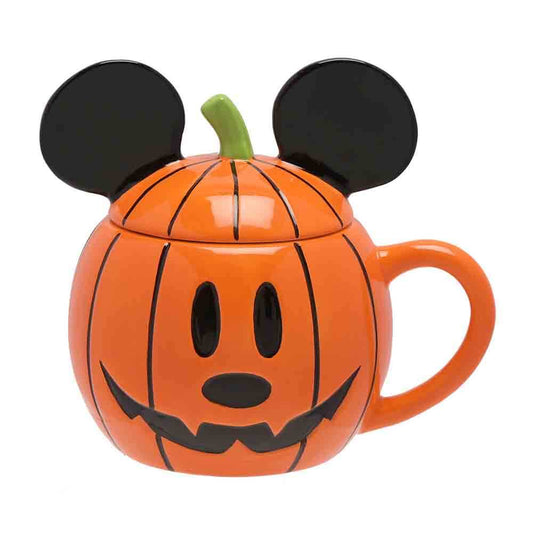 Halloween Mickey Pumpkin Mug With Lid - Disney Gifts