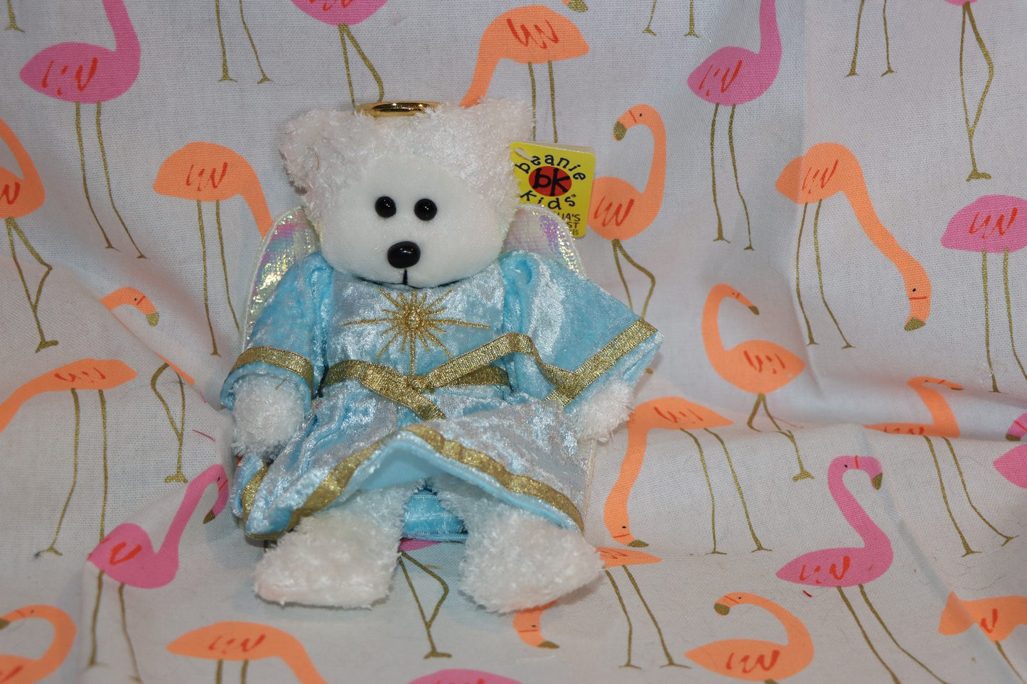 Angelic The Christmas Angel Bear Collectible Skansen Beanie Kid Excellent Cond