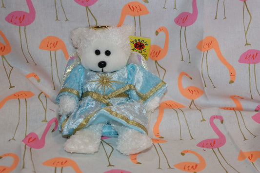 Angelic The Christmas Angel Bear Collectible Skansen Beanie Kid Excellent Cond