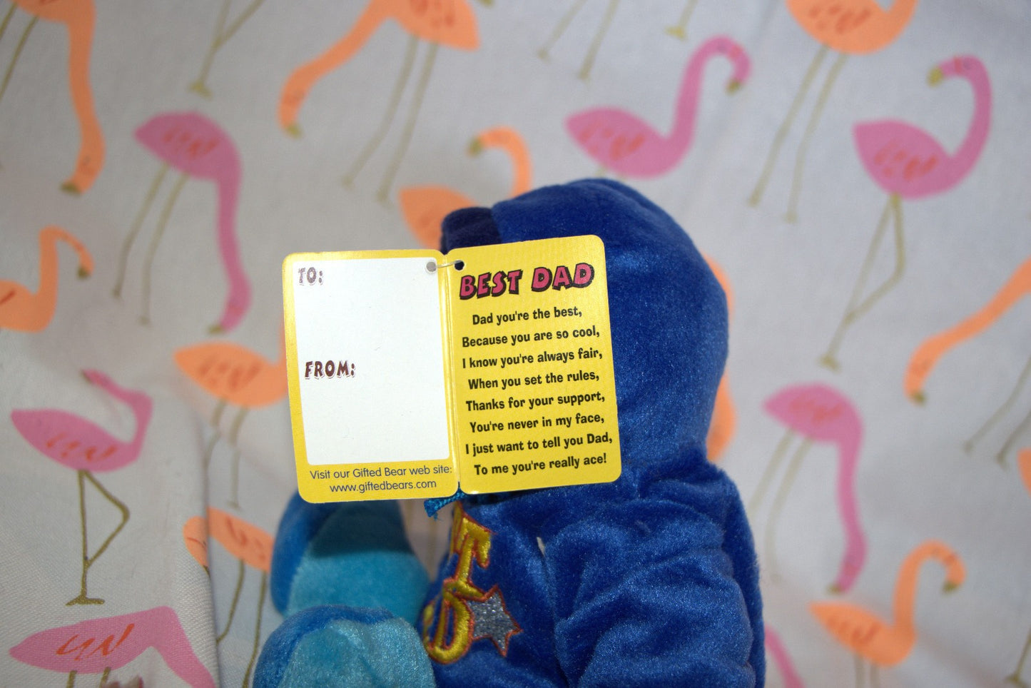 Best Dad Hooded Bear Collectible Skansen Beanie Kid Excellent Condition