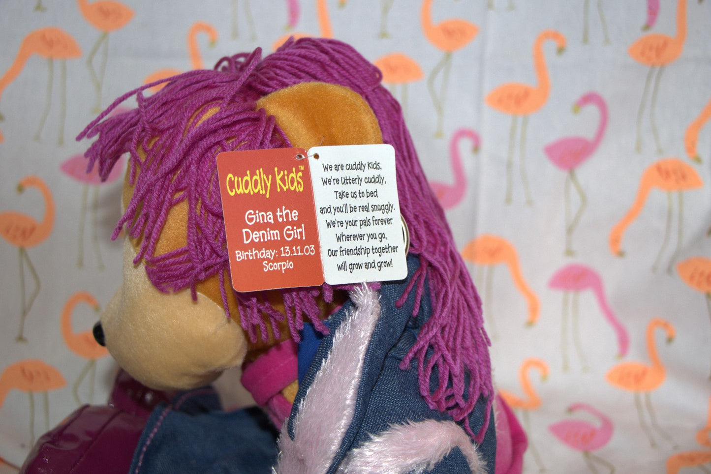 Gina The Denim Bear Skansen Cuddly Kid Excellent Condition Unsold Stock