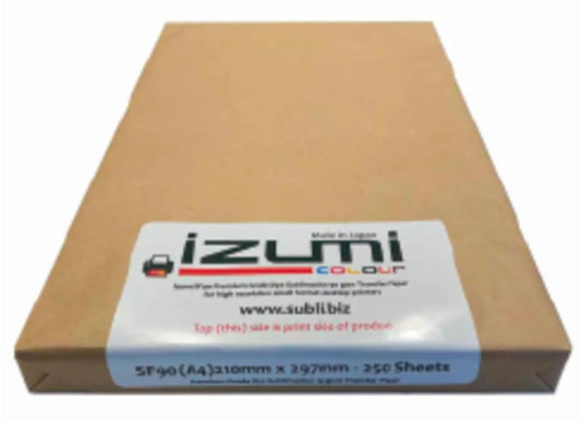 Izumi Sublimation A4 SF90 Printer Paper - 250 Sheets