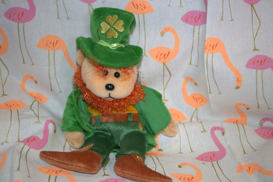 Lucky The Leprechaun Bear Collectible Skansen Beanie Kid Excellent Condition