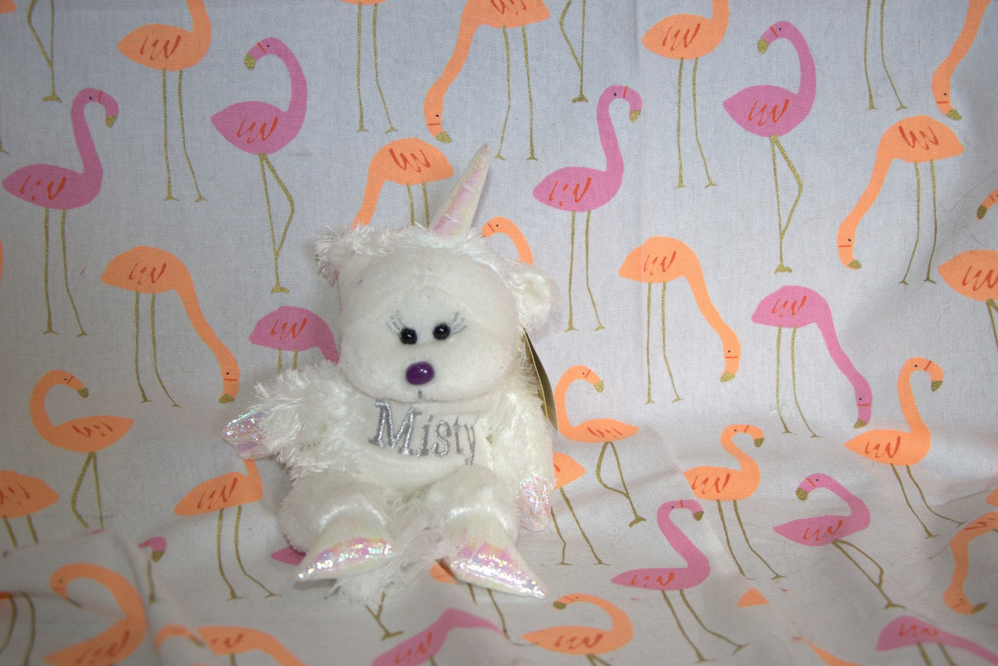 Misty The Unicorn Bear Collectible Skansen Beanie Kid Excellent Condition