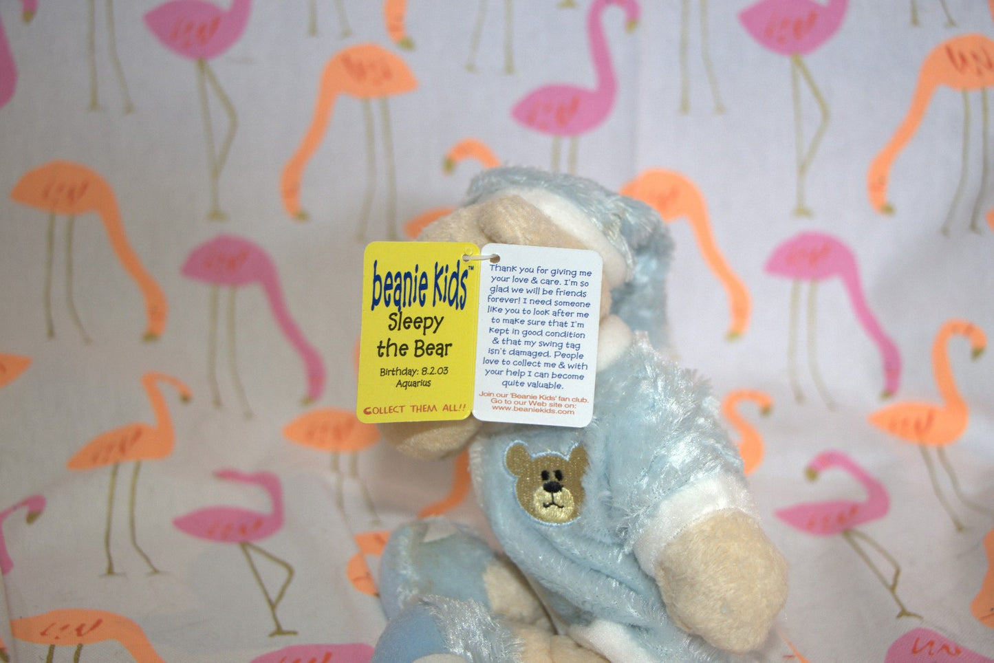 Sleepy The Bear Collectible Skansen Beanie Kid Excellent Condition